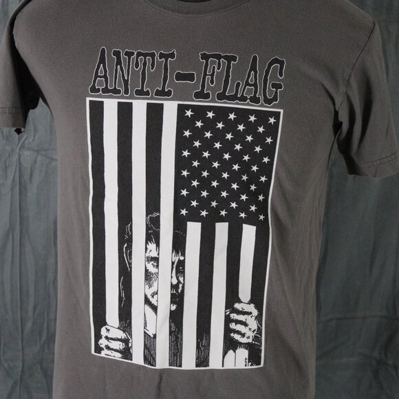Punk Band Shirt (Retro) - Anti Flag No One is Free Other Oppressed - Mens Medium - Picture 2 of 9
